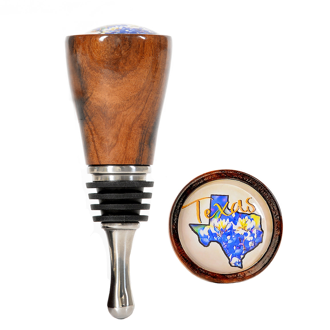 Texas Bluebonnets with Bolivian Rosewood