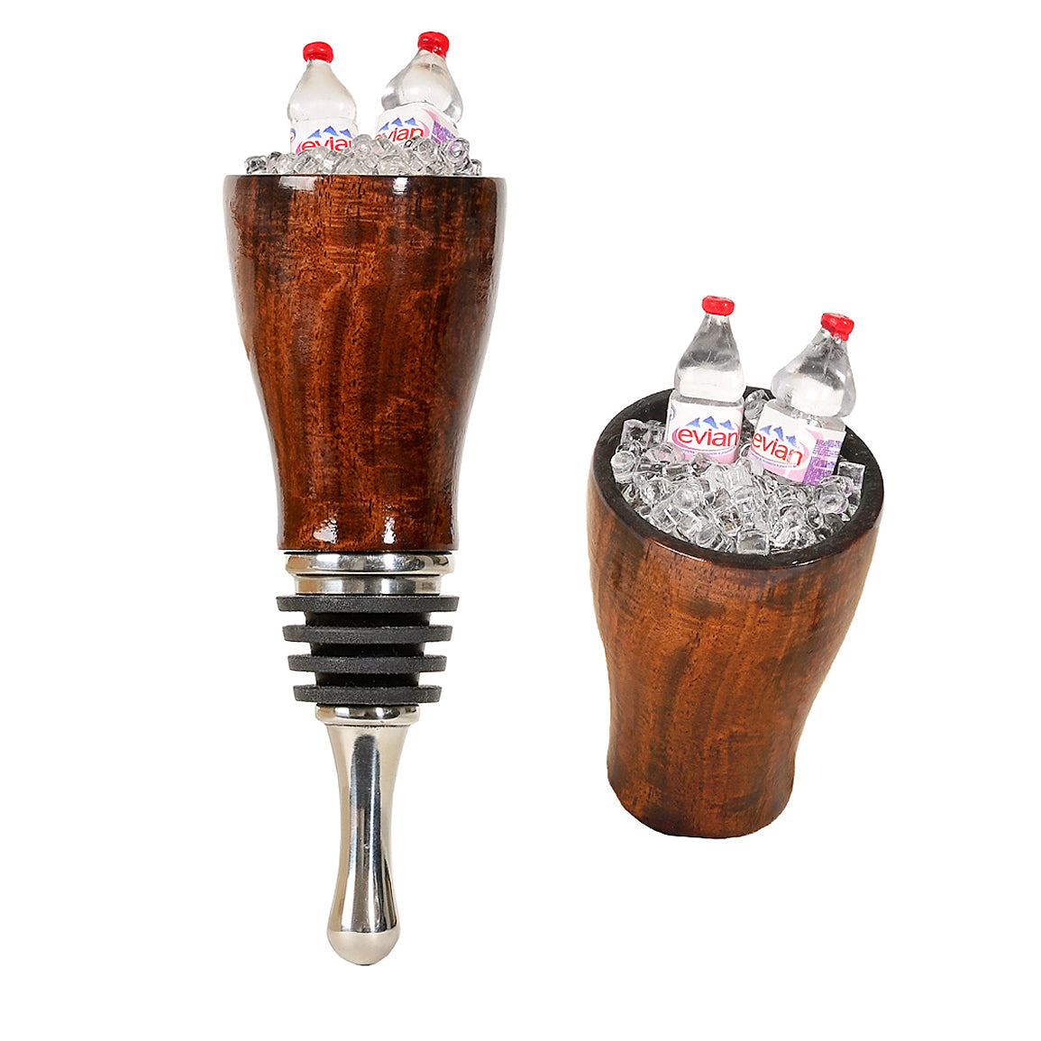 Wine Stopper with Water Bottles in Ice