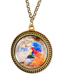 Painted Bunting Pendant