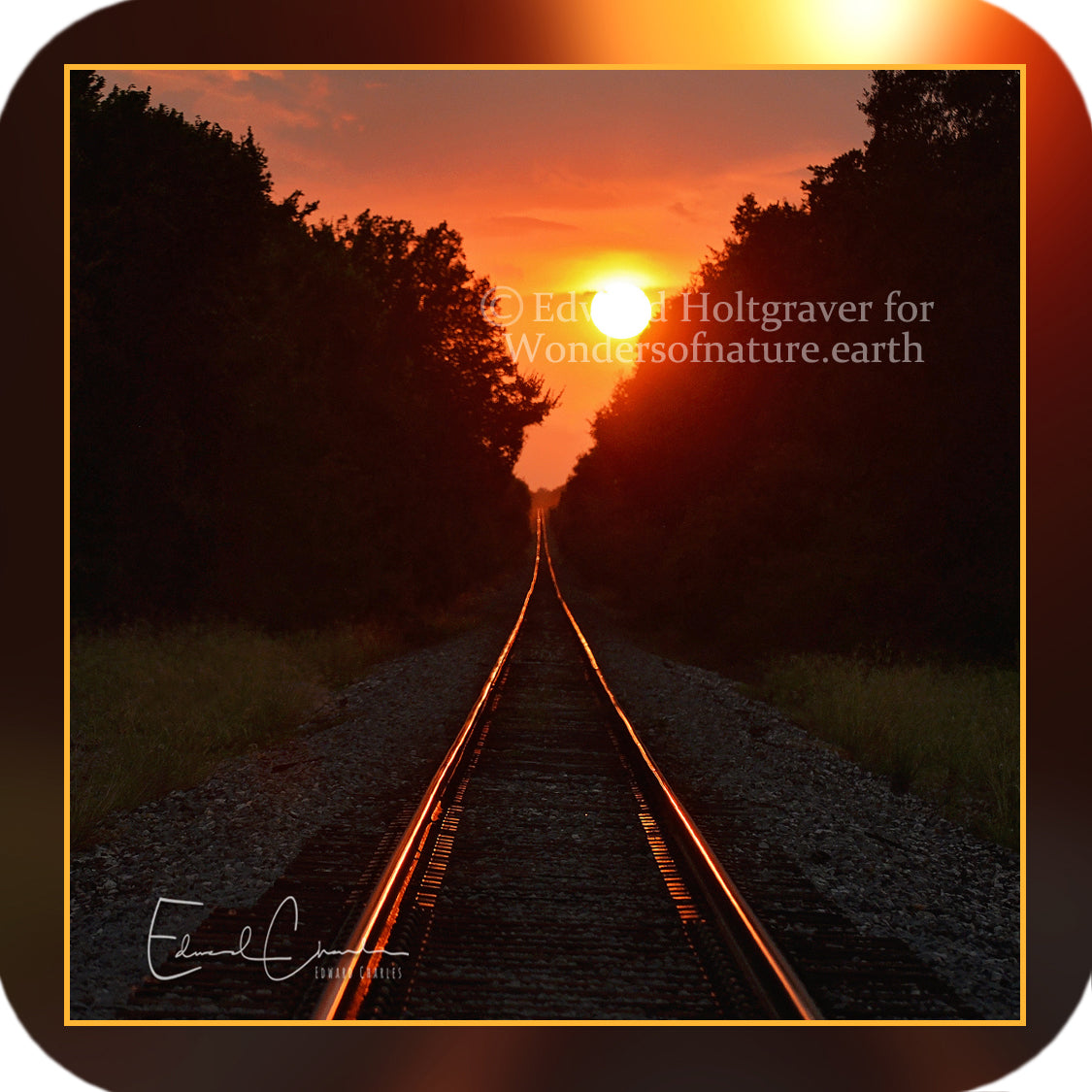 Structures - Train Tracks at Sunset